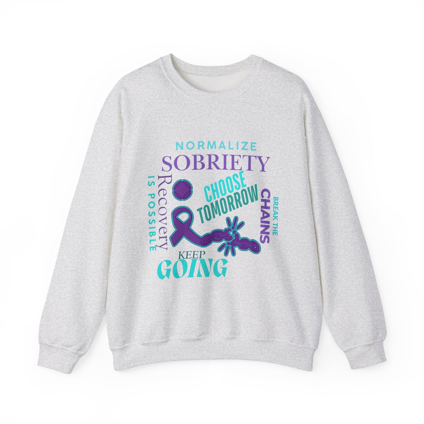 Normalize Sobriety Awareness Unisex Heavy Blend™ Crewneck Sweatshirt