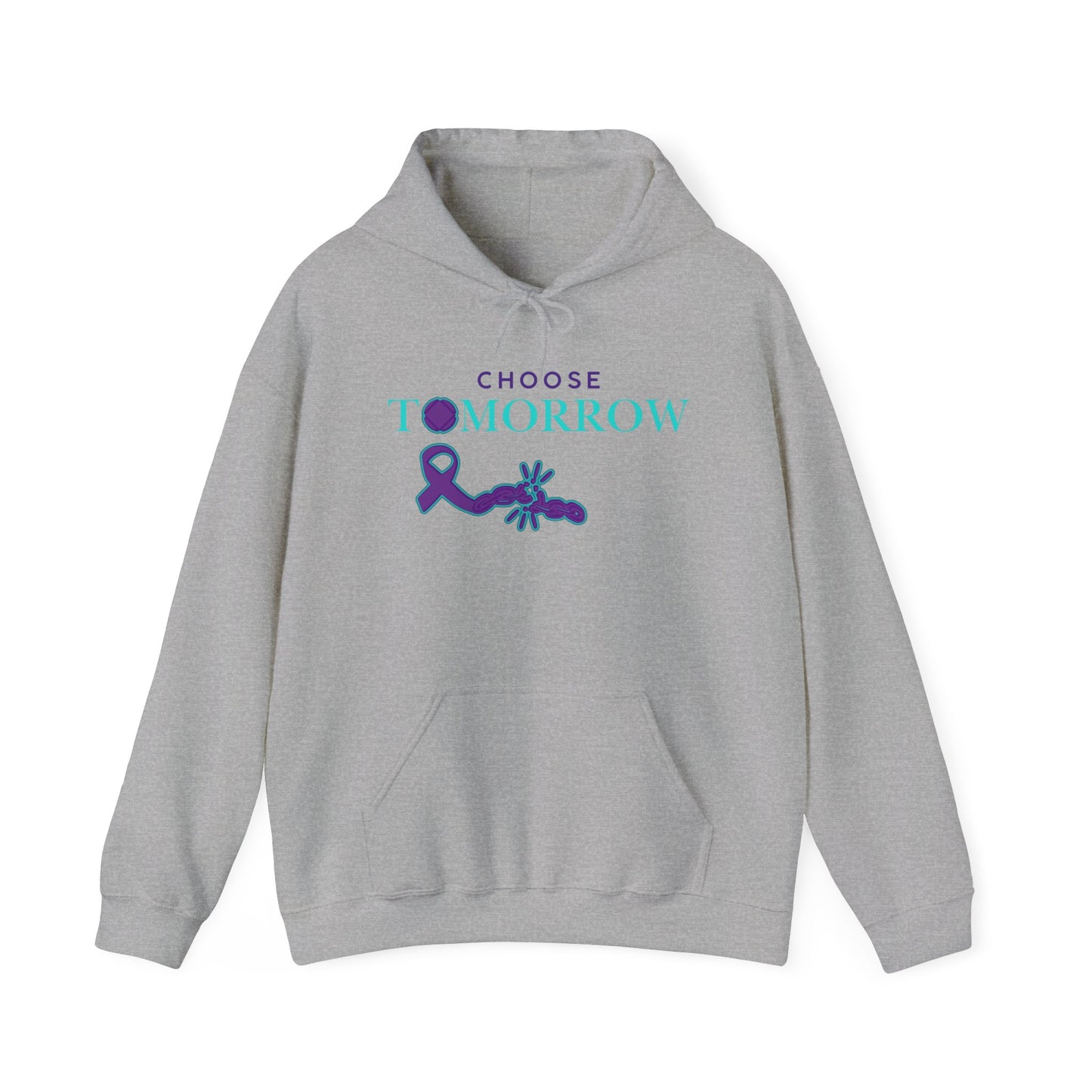 Choose Tomorrow Unisex Hooded Sweatshirt - Inspirational & Supportive