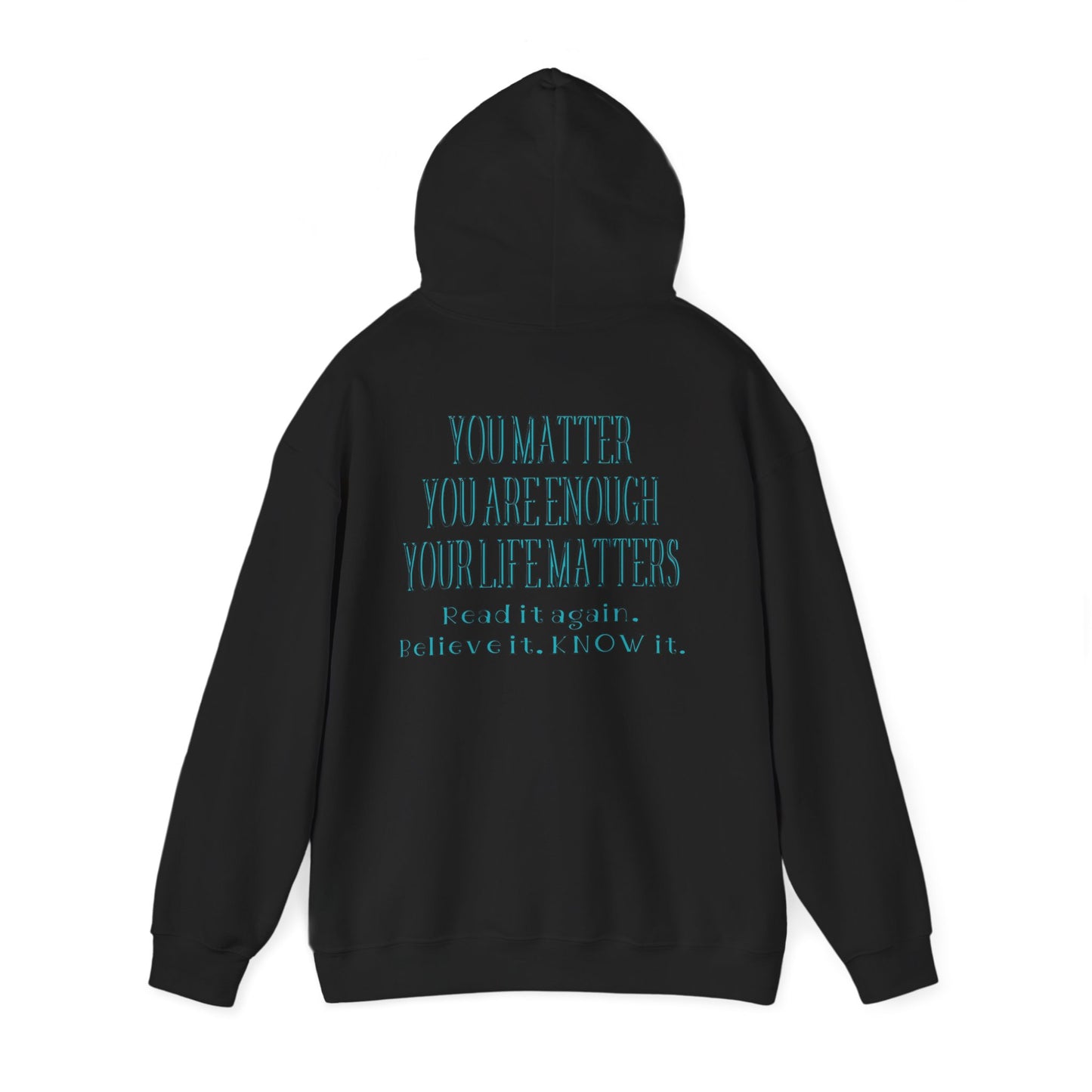 Inspirational Unisex Hooded Sweatshirt - "You Are Enough"