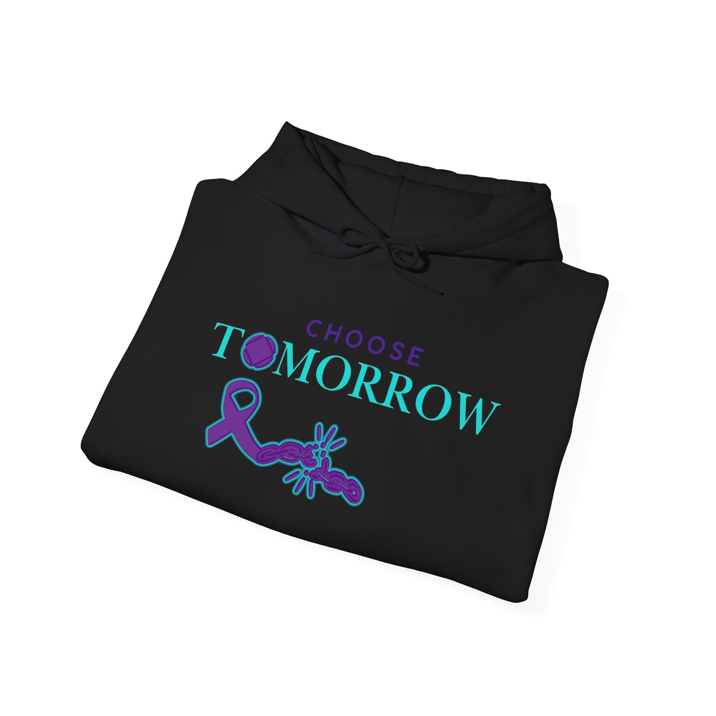 Choose Tomorrow Unisex Hooded Sweatshirt - Inspirational & Supportive