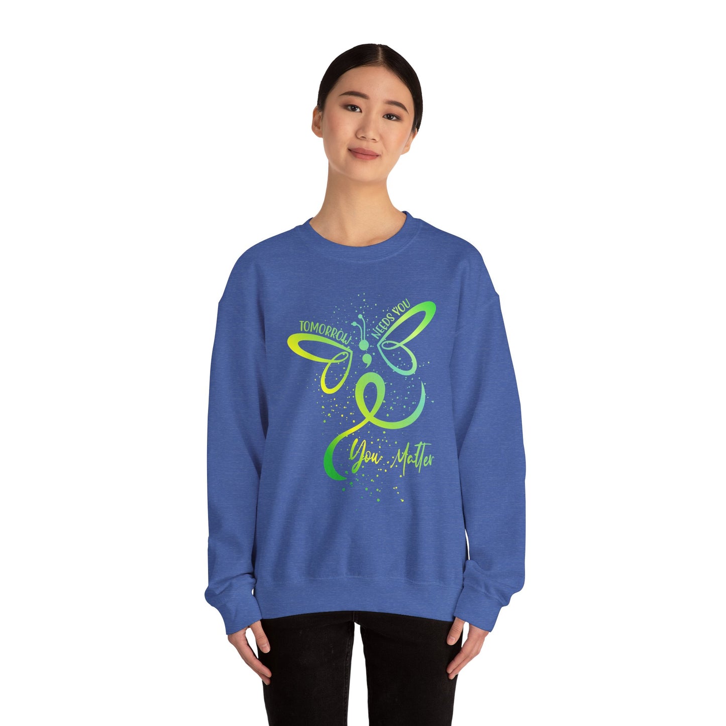 Butterfly Inspiration Crewneck Sweatshirt, Motivational Apparel