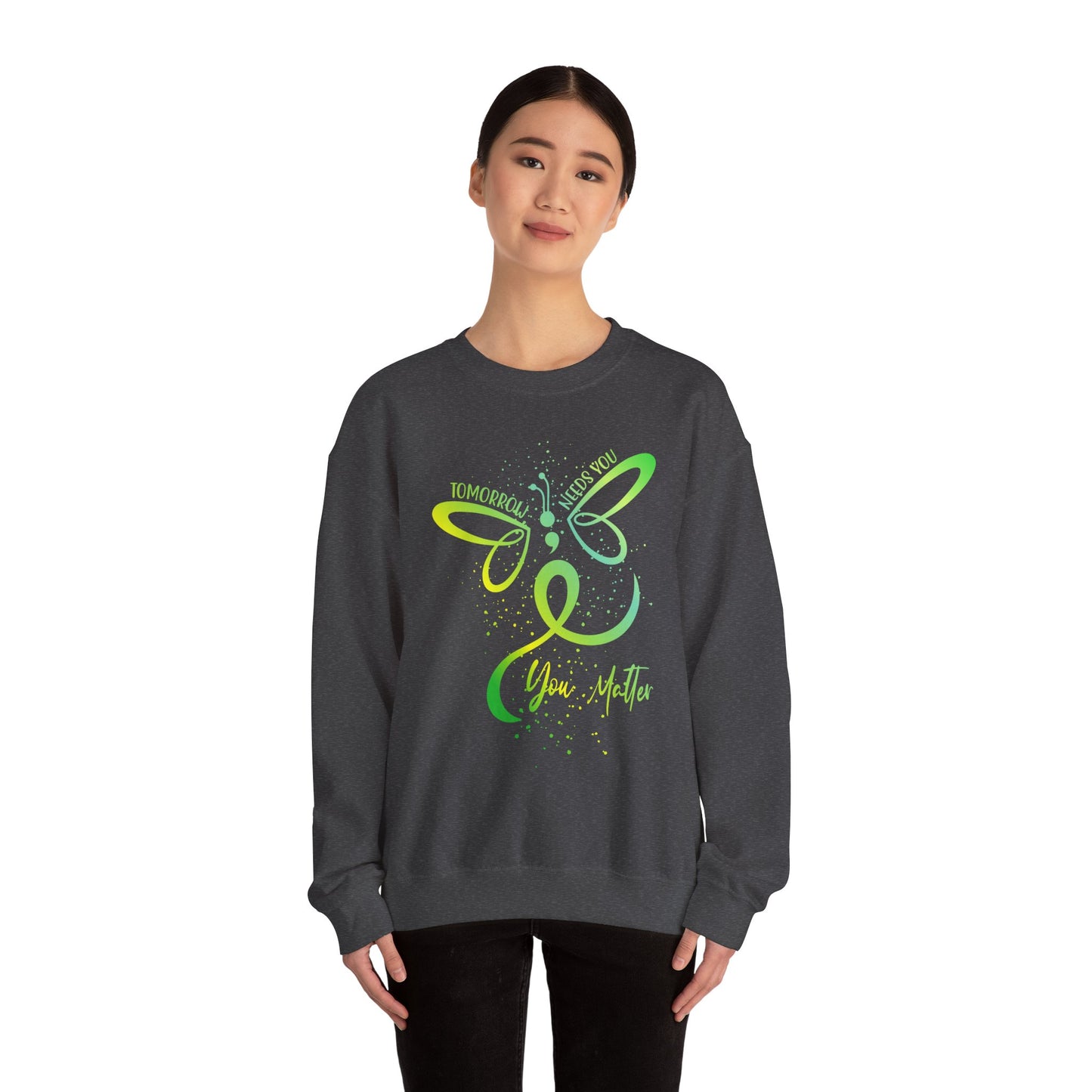 Butterfly Inspiration Crewneck Sweatshirt, Motivational Apparel