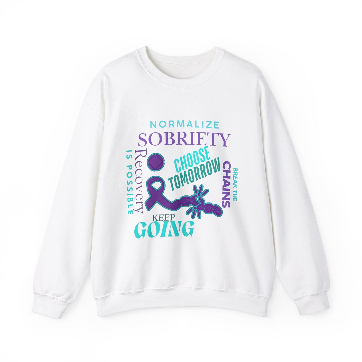 Normalize Sobriety Awareness Unisex Heavy Blend™ Crewneck Sweatshirt