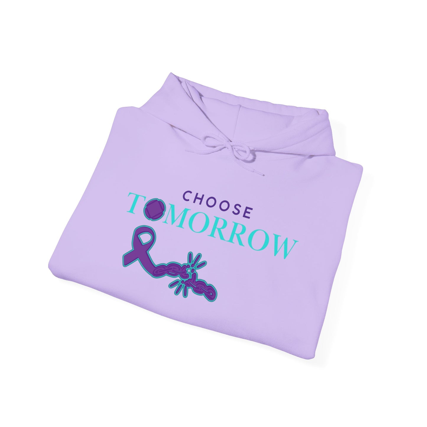 Choose Tomorrow Unisex Hooded Sweatshirt - Inspirational & Supportive
