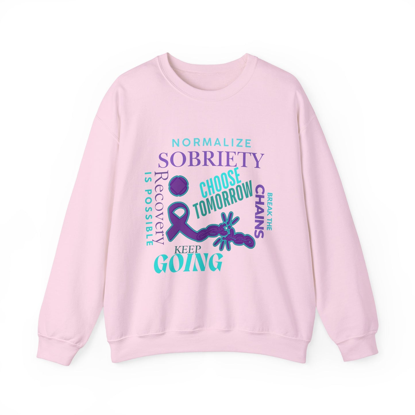Normalize Sobriety Awareness Unisex Heavy Blend™ Crewneck Sweatshirt