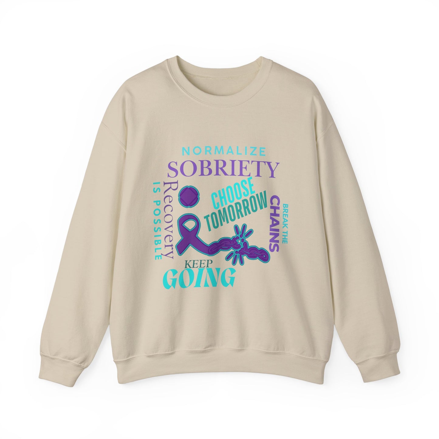 Normalize Sobriety Awareness Unisex Heavy Blend™ Crewneck Sweatshirt