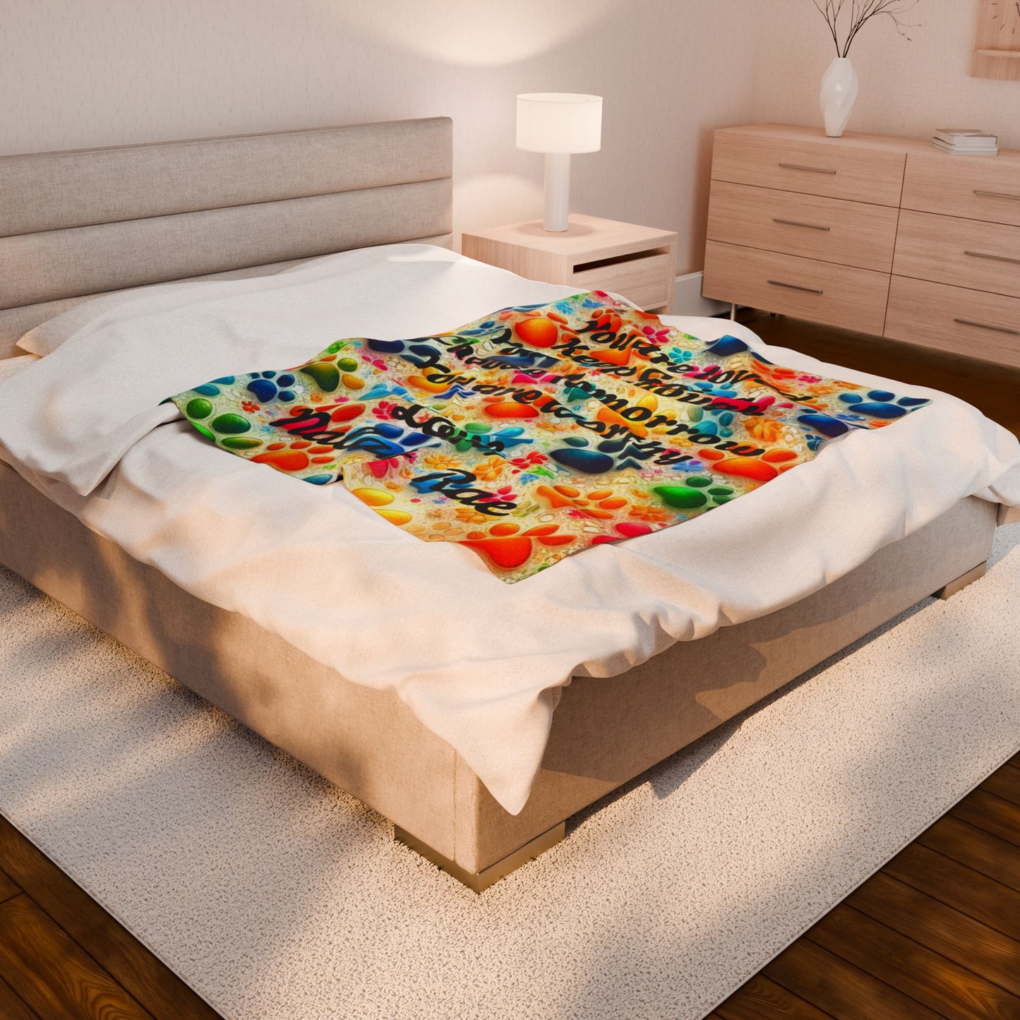 Love, Nalah Rae Velveteen Plush Blanket