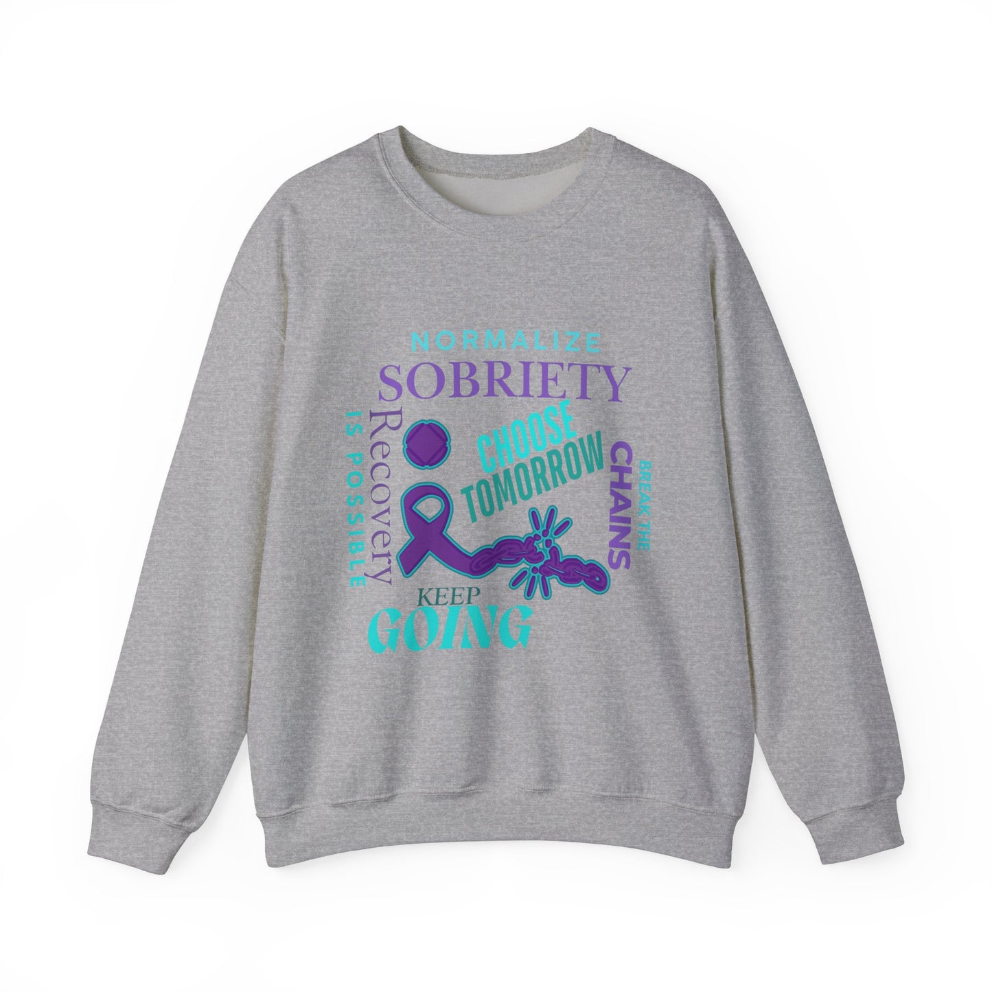 Normalize Sobriety Awareness Unisex Heavy Blend™ Crewneck Sweatshirt