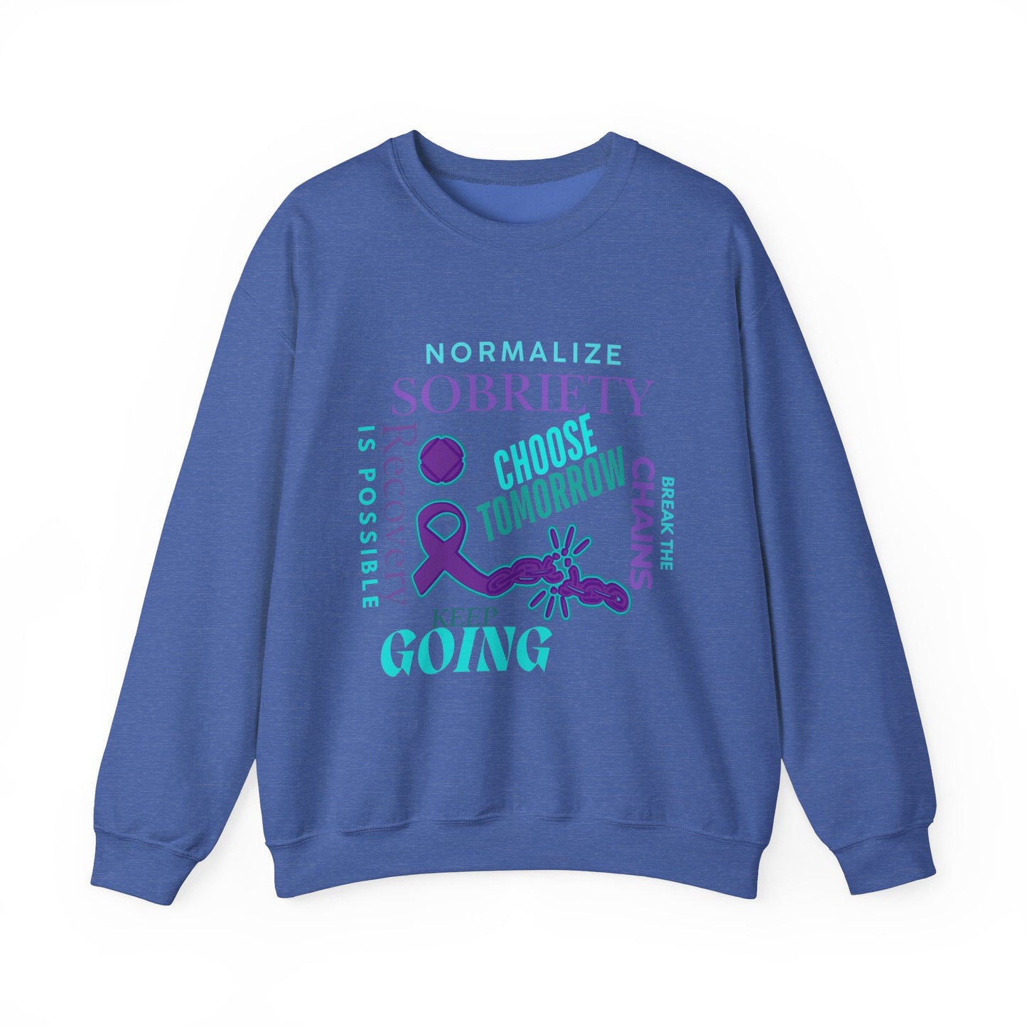 Normalize Sobriety Awareness Unisex Heavy Blend™ Crewneck Sweatshirt