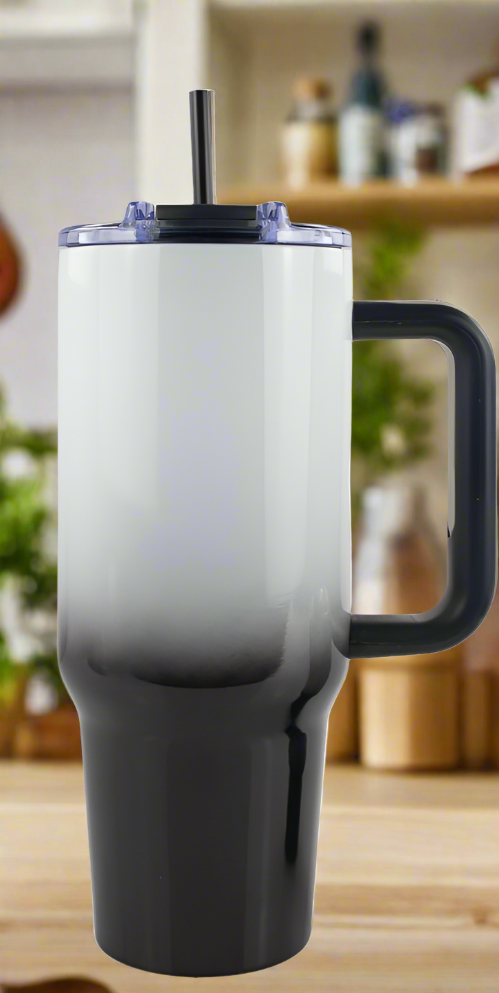 40 oz Dad Black Ombre Tumbler