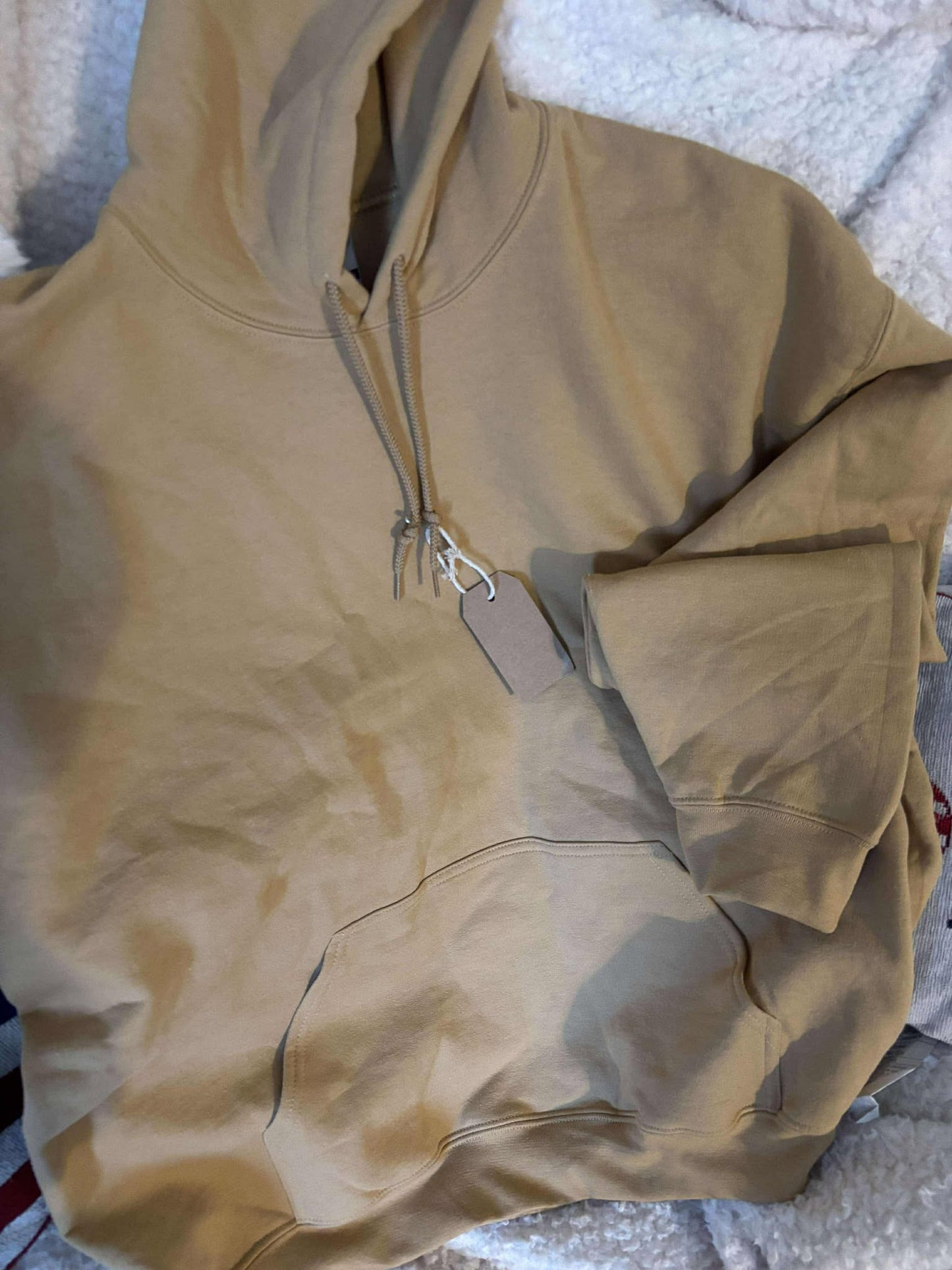 Sand, Hello Hunting Season hoodie; size Xlg