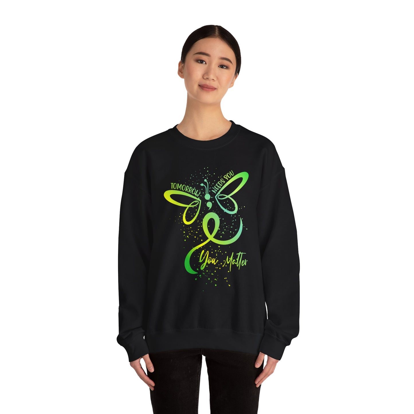 Butterfly Inspiration Crewneck Sweatshirt, Motivational Apparel