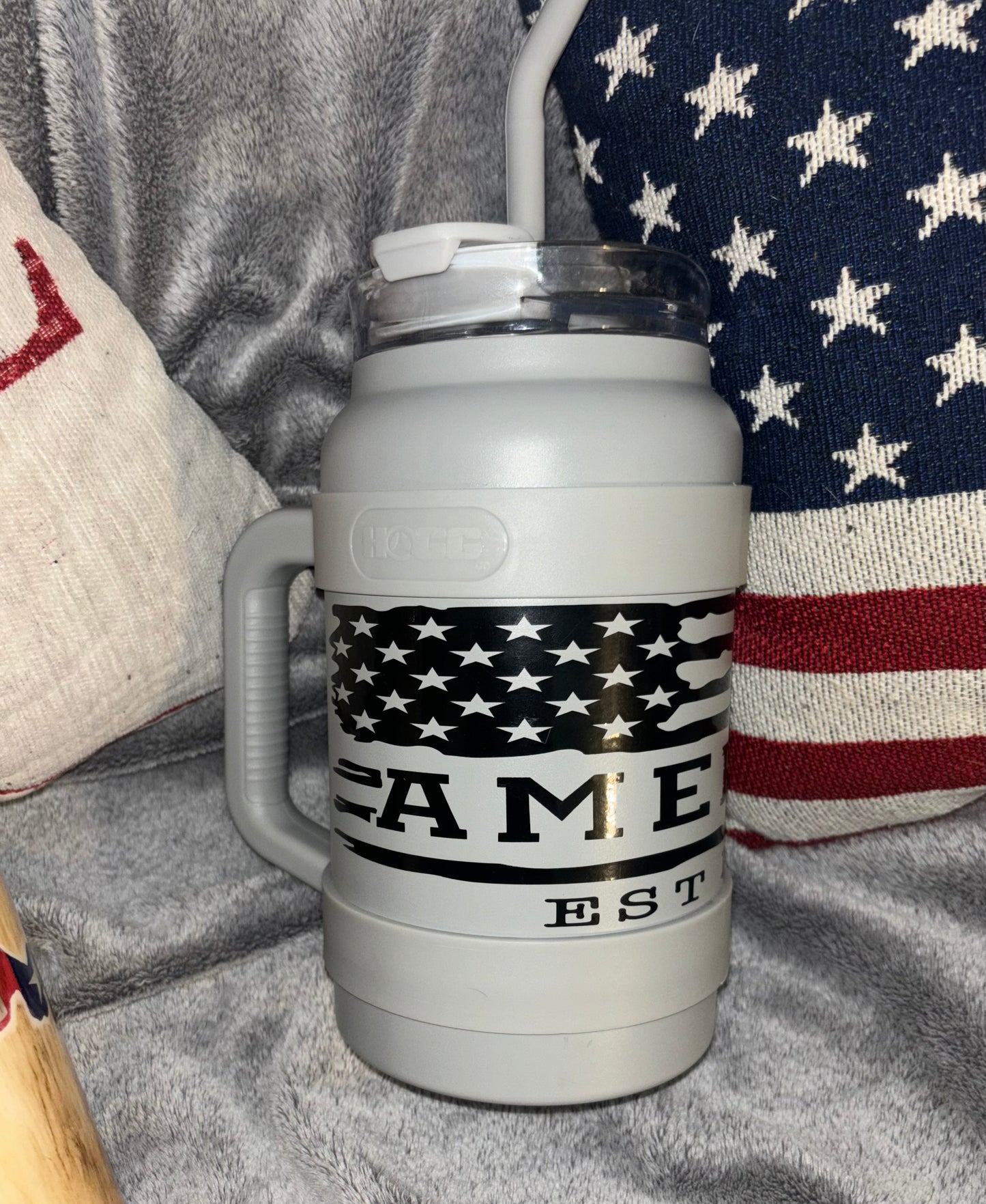 50 oz stainless steel jug, America Flag