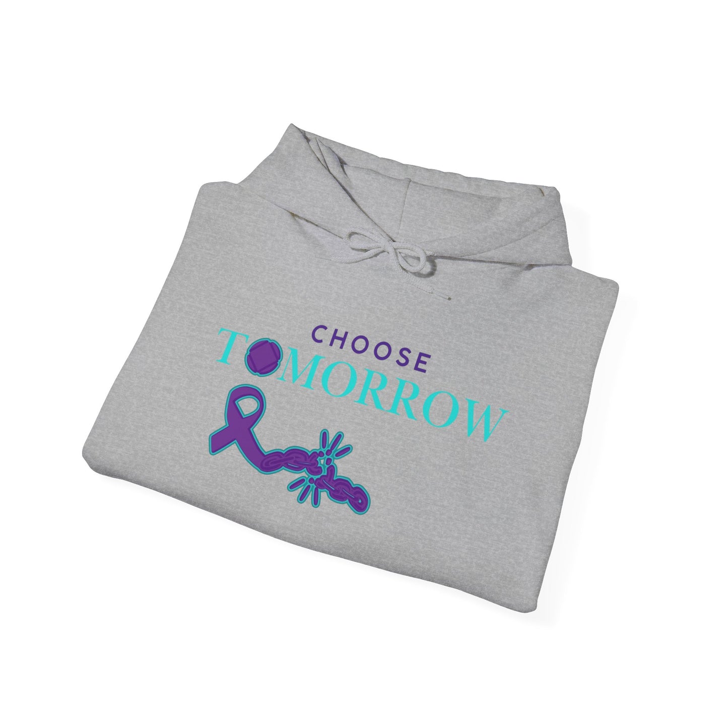 Choose Tomorrow Unisex Hooded Sweatshirt - Inspirational & Supportive