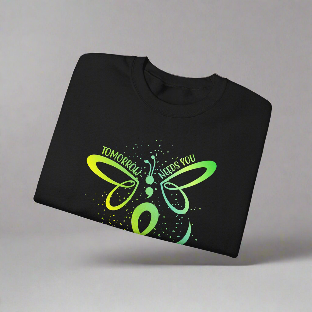 Butterfly Inspiration Crewneck Sweatshirt, Motivational Apparel