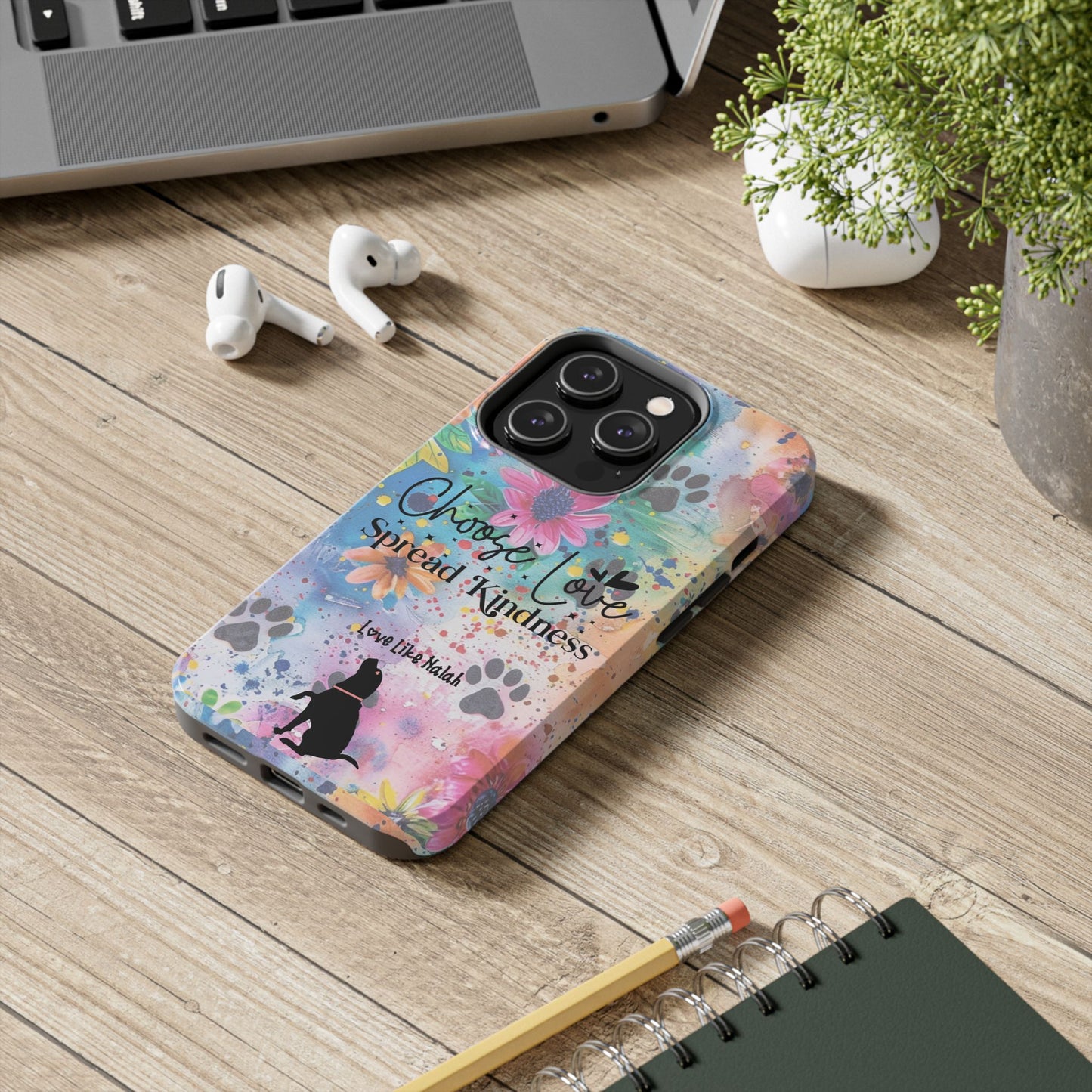 Choose Love, Spread Kindness Tough Phone Cases