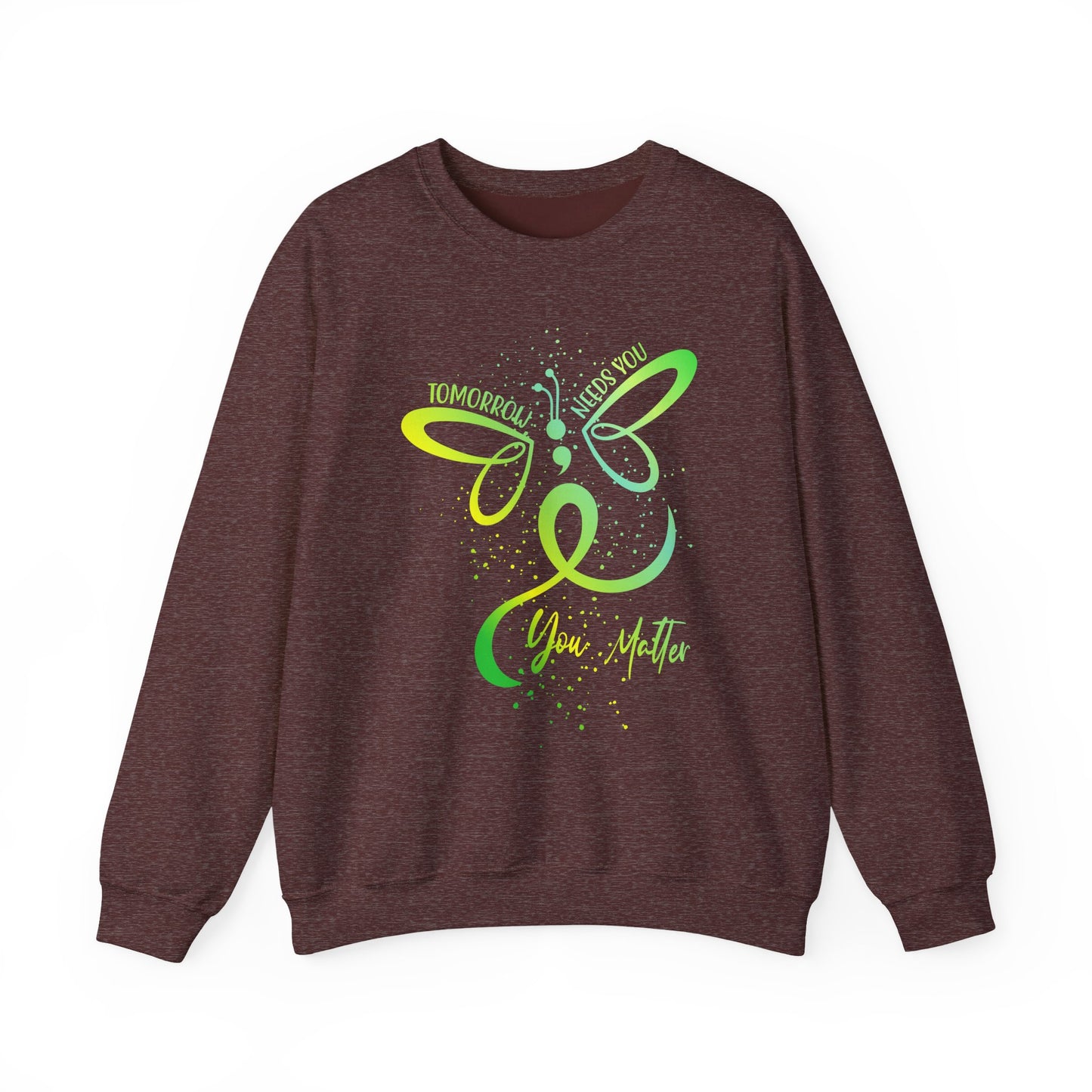 Butterfly Inspiration Crewneck Sweatshirt, Motivational Apparel