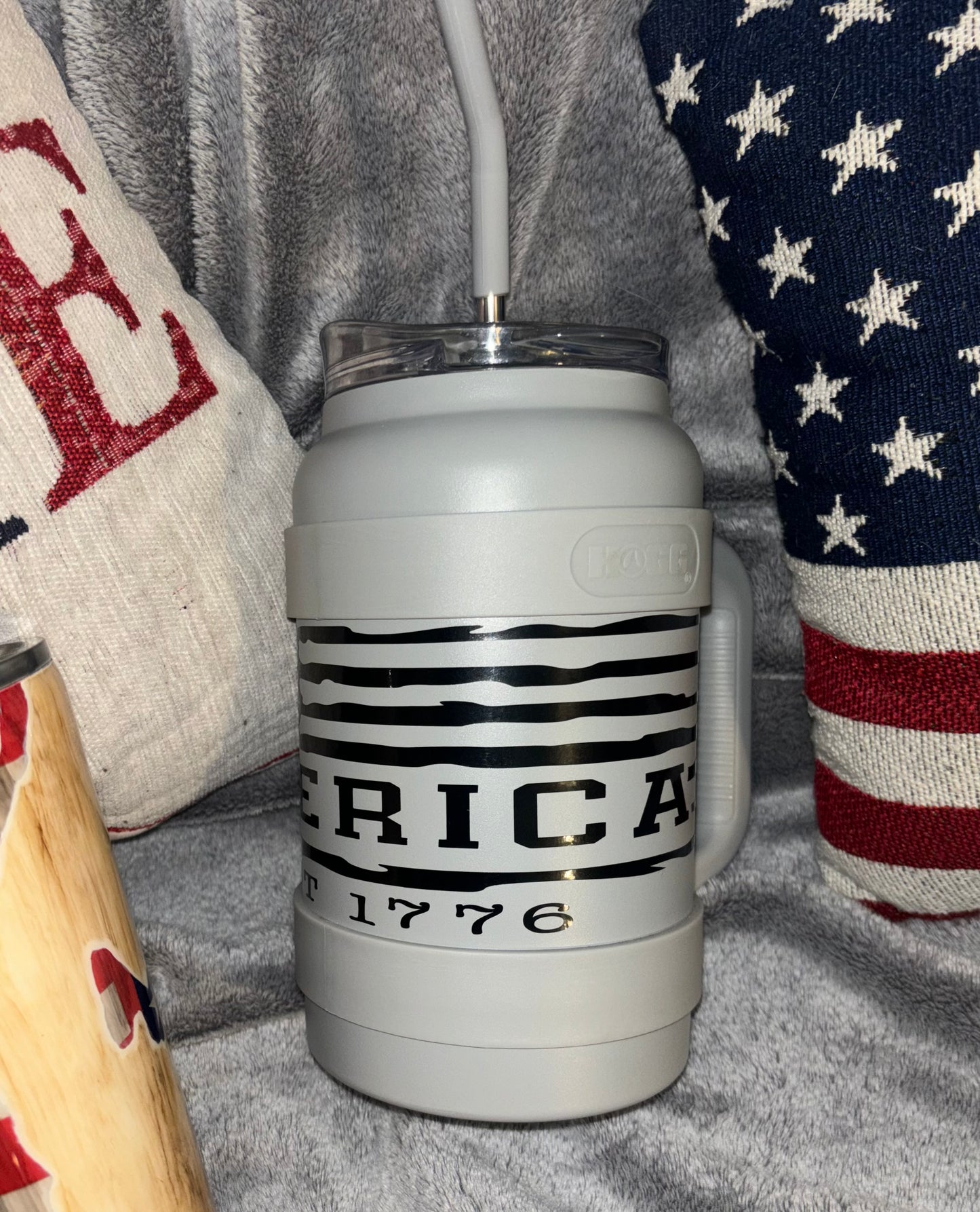 50 oz stainless steel jug, America Flag