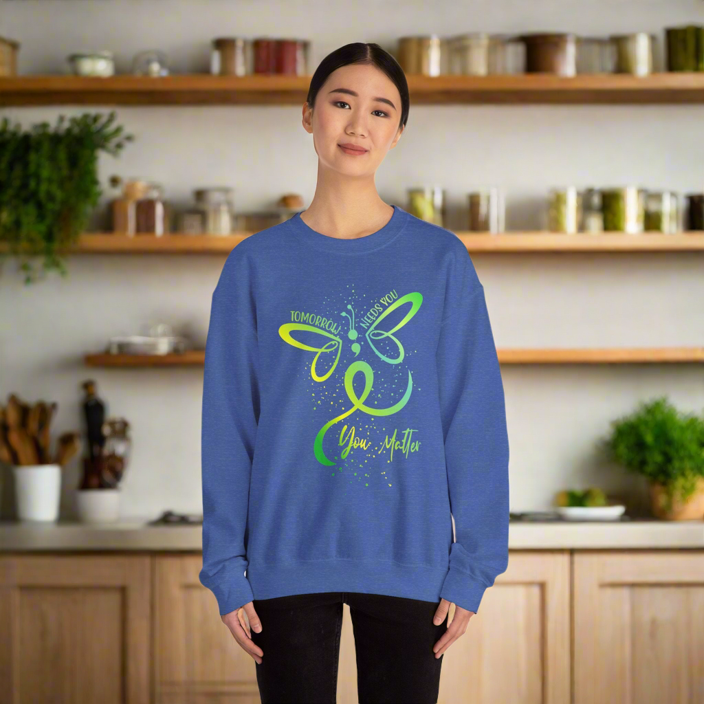 Butterfly Inspiration Crewneck Sweatshirt, Motivational Apparel