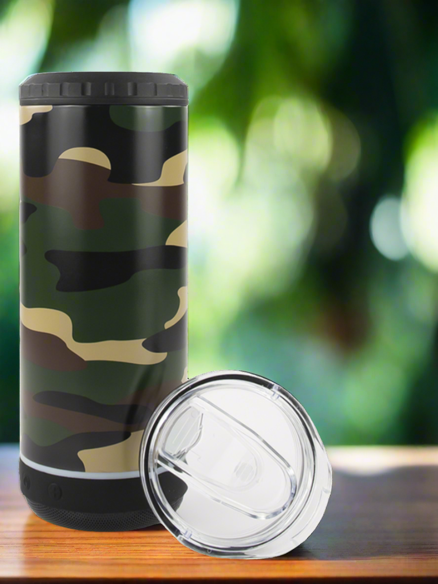 Camo 4 in 1 Speaker Can Coolie