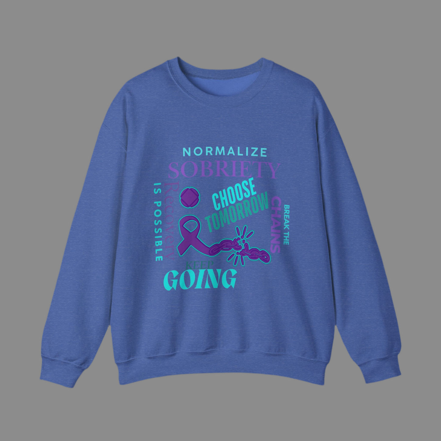 Normalize Sobriety Awareness Unisex Heavy Blend™ Crewneck Sweatshirt
