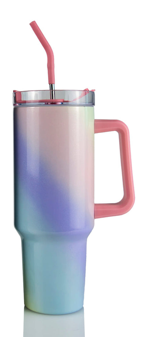 40 oz Bright Butterfly tumbler