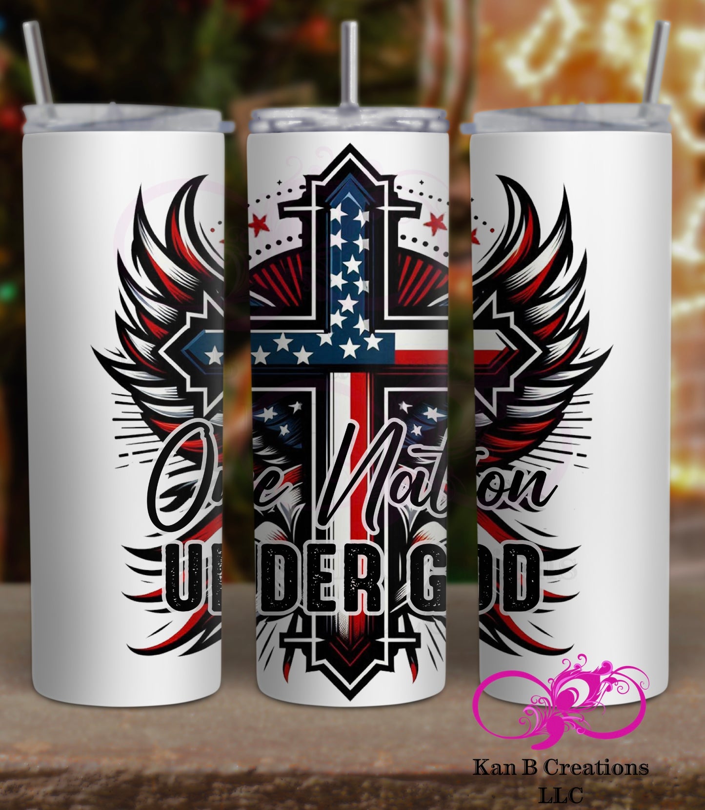 One Nation Under God, 20 oz Tumbler
