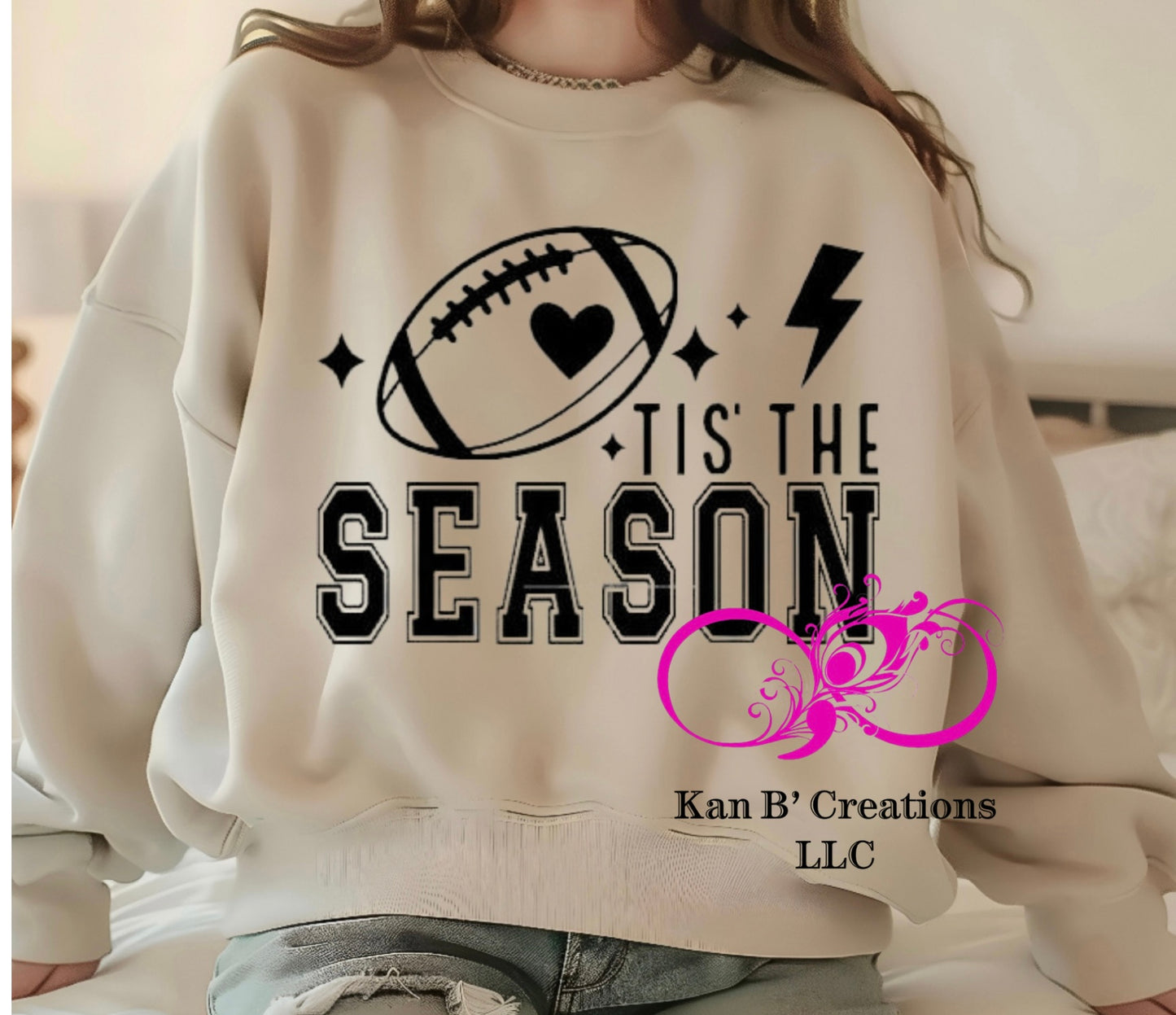 Football, Tis The Season Crewneck Sweatshirt