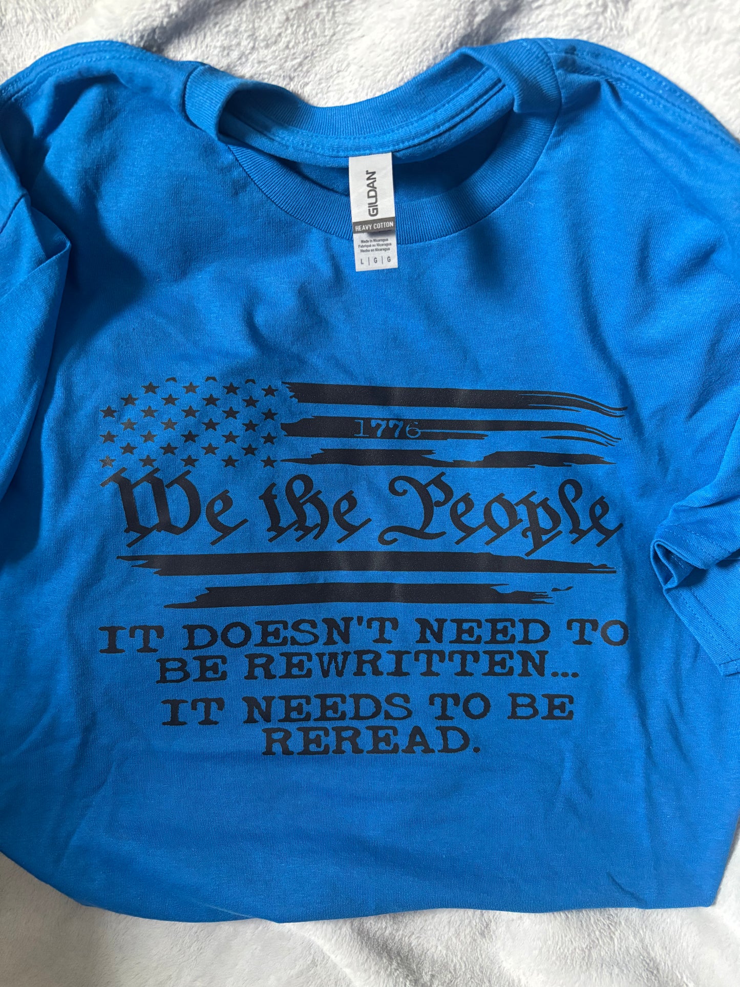 We The People, Blue, Size Large