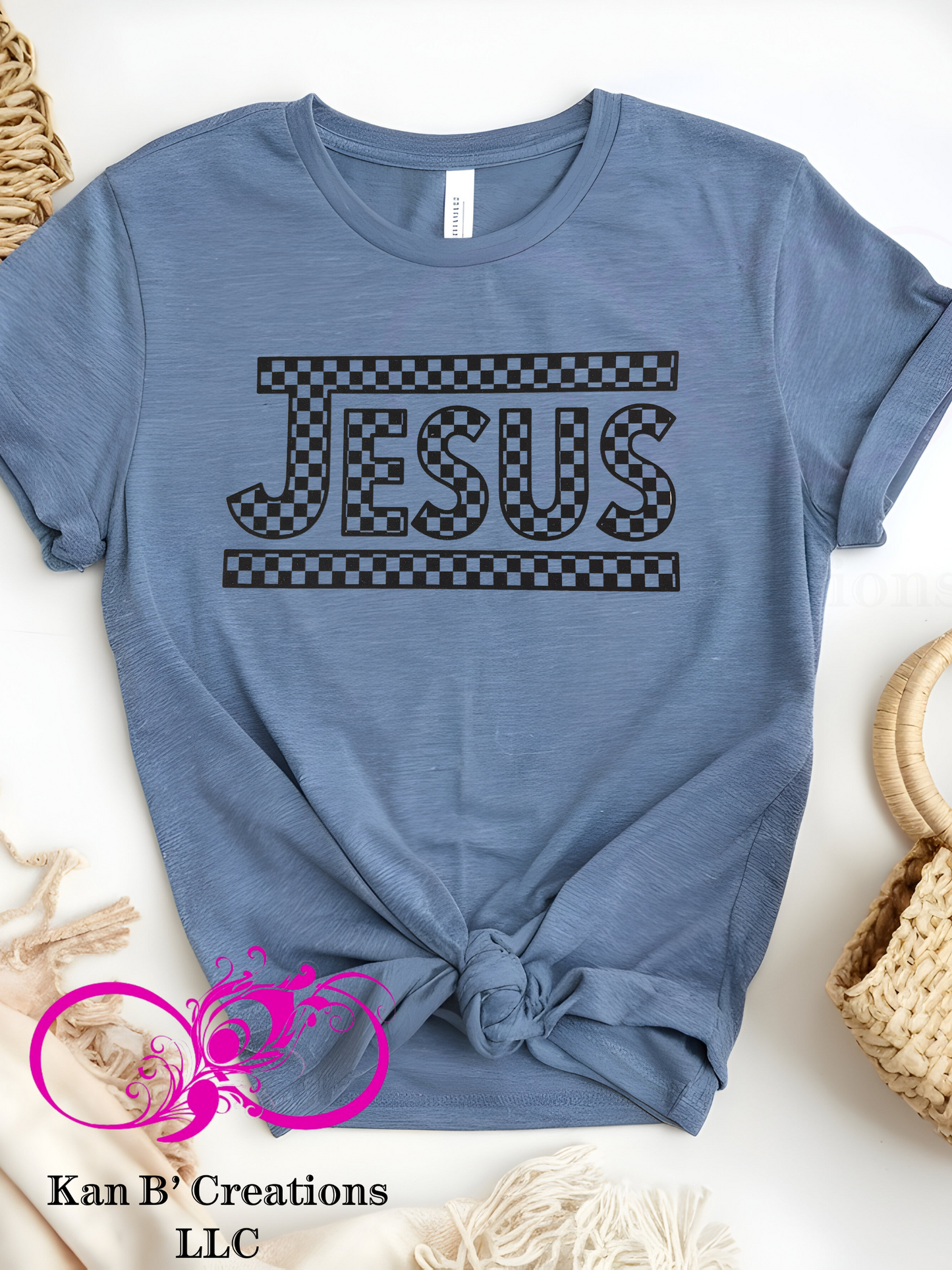 Checkered Conversee Jesus Tshirt