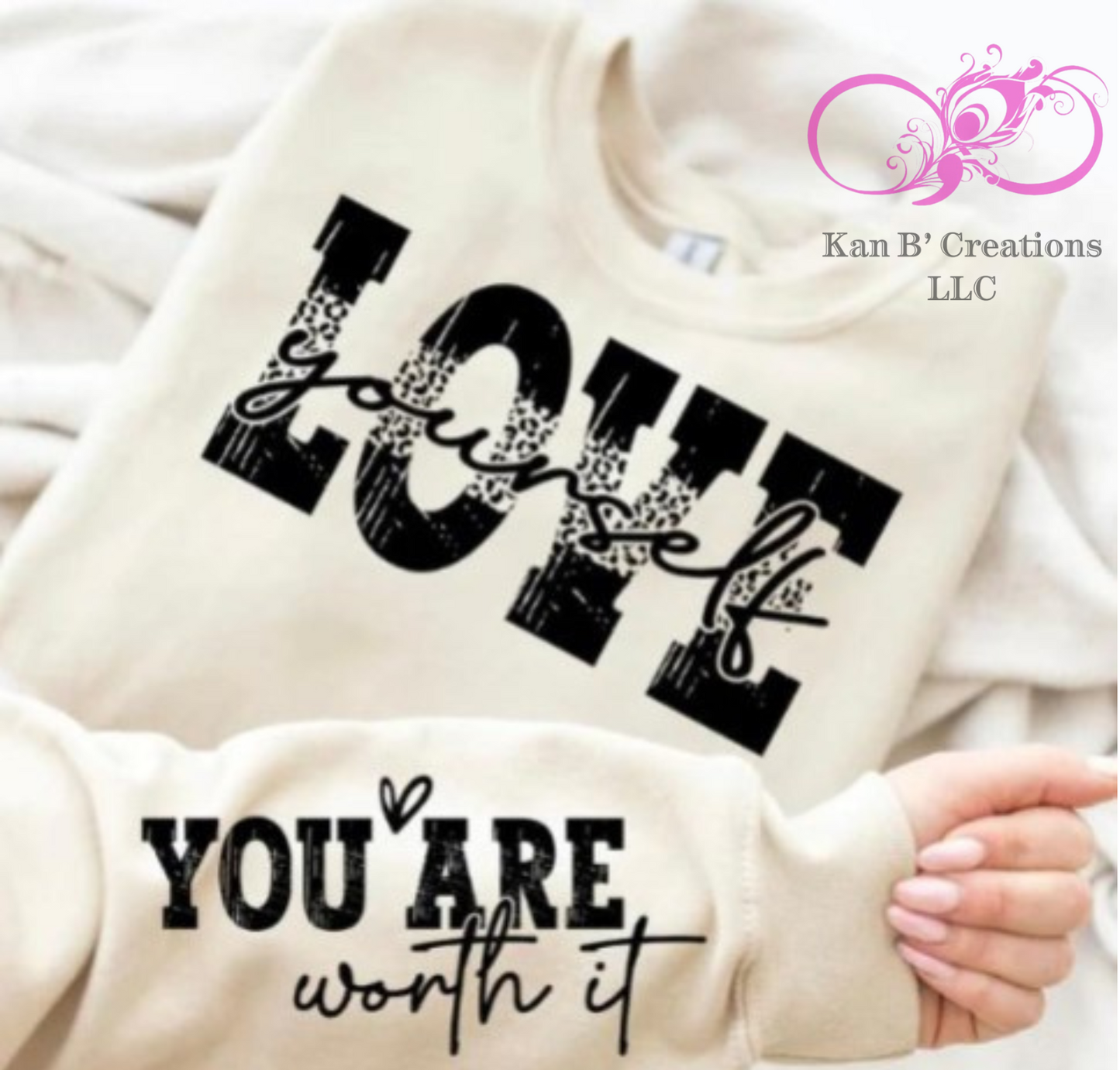 Love Yourself, You Are Worth It Crewneck Sweatshirt