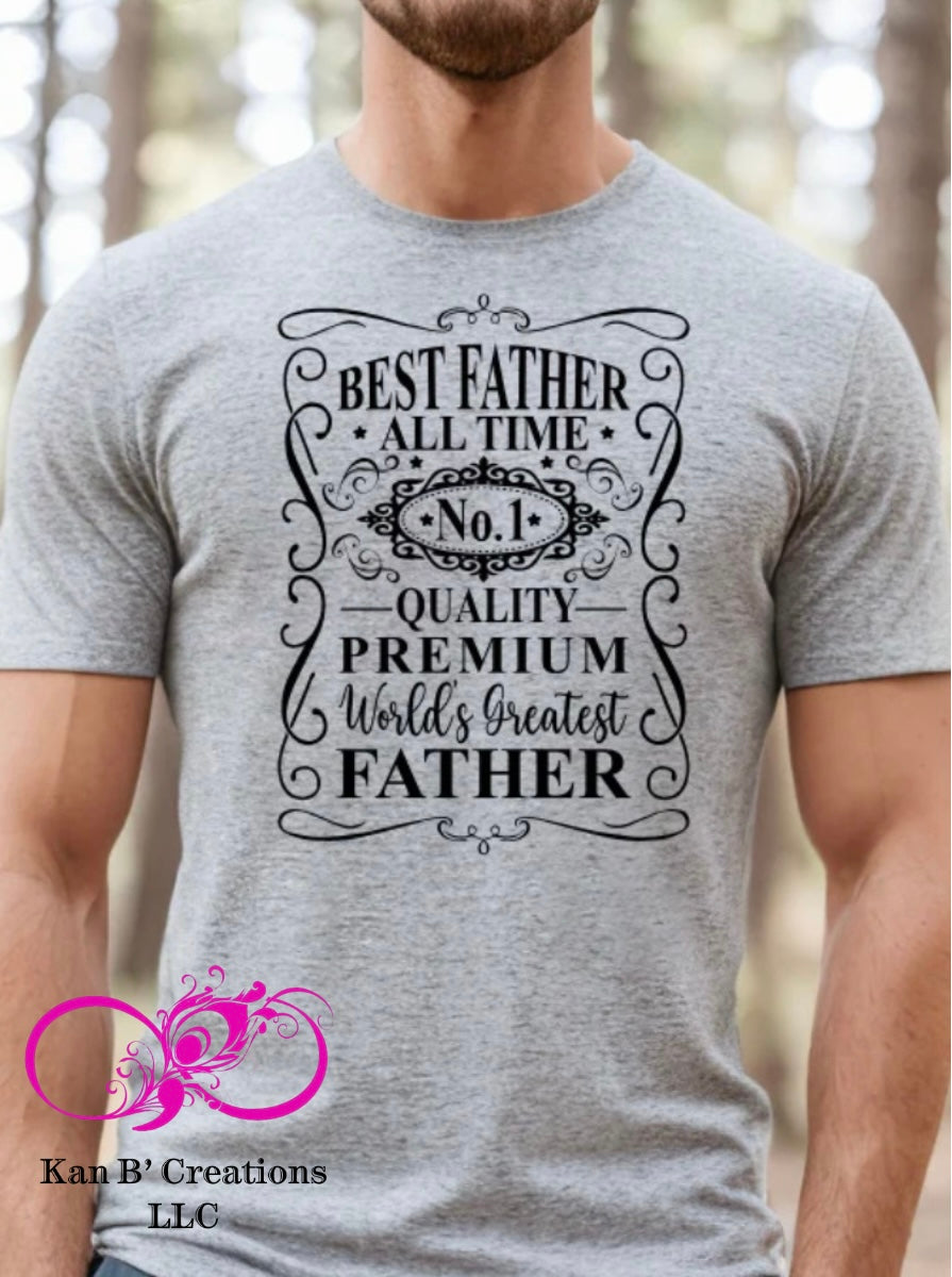 Best Father short sleeve T-shirt