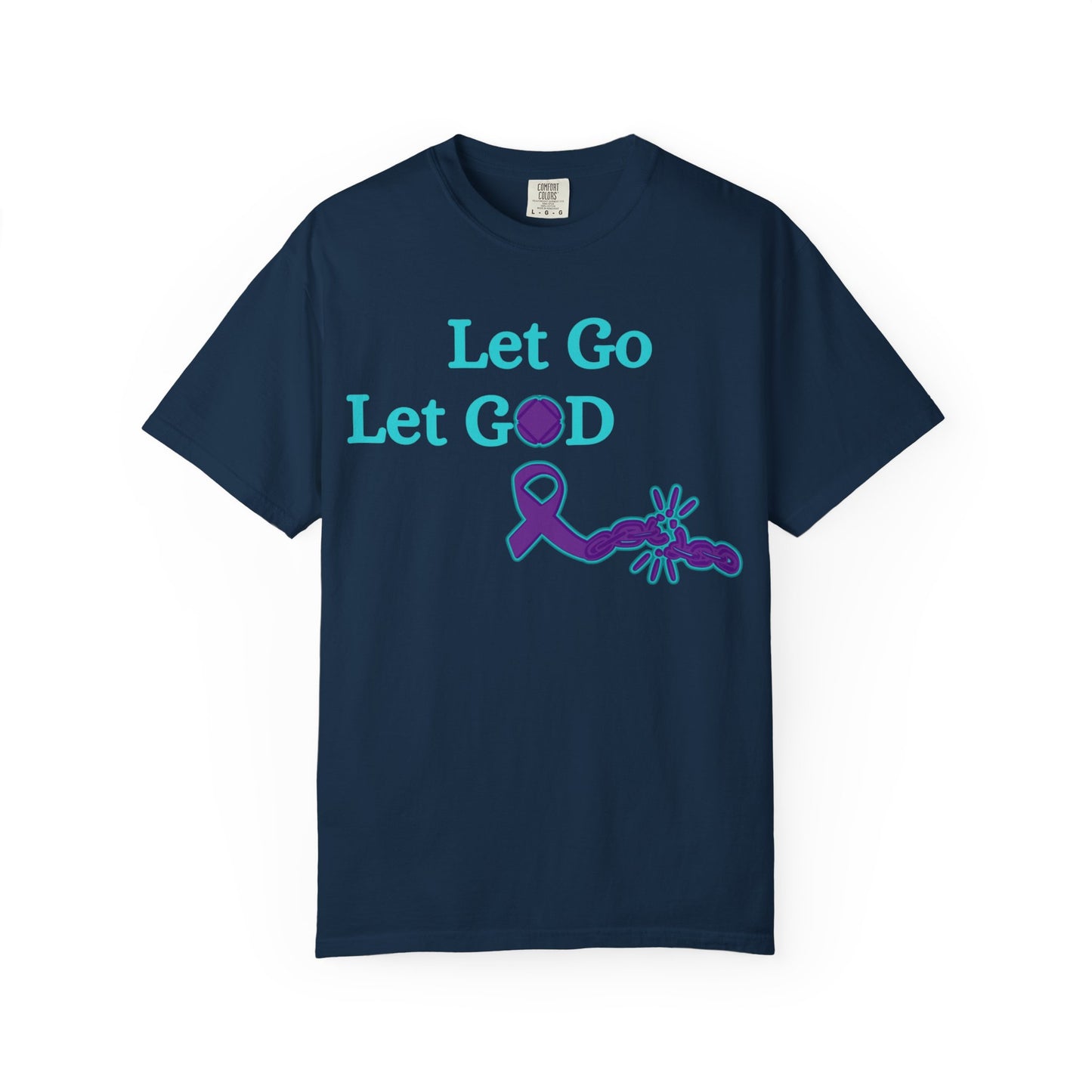 Spiritual T-Shirt in Earthy Tones, Let Go Let God, Motivational Tee for Faith Lovers, Inspirational Gift
