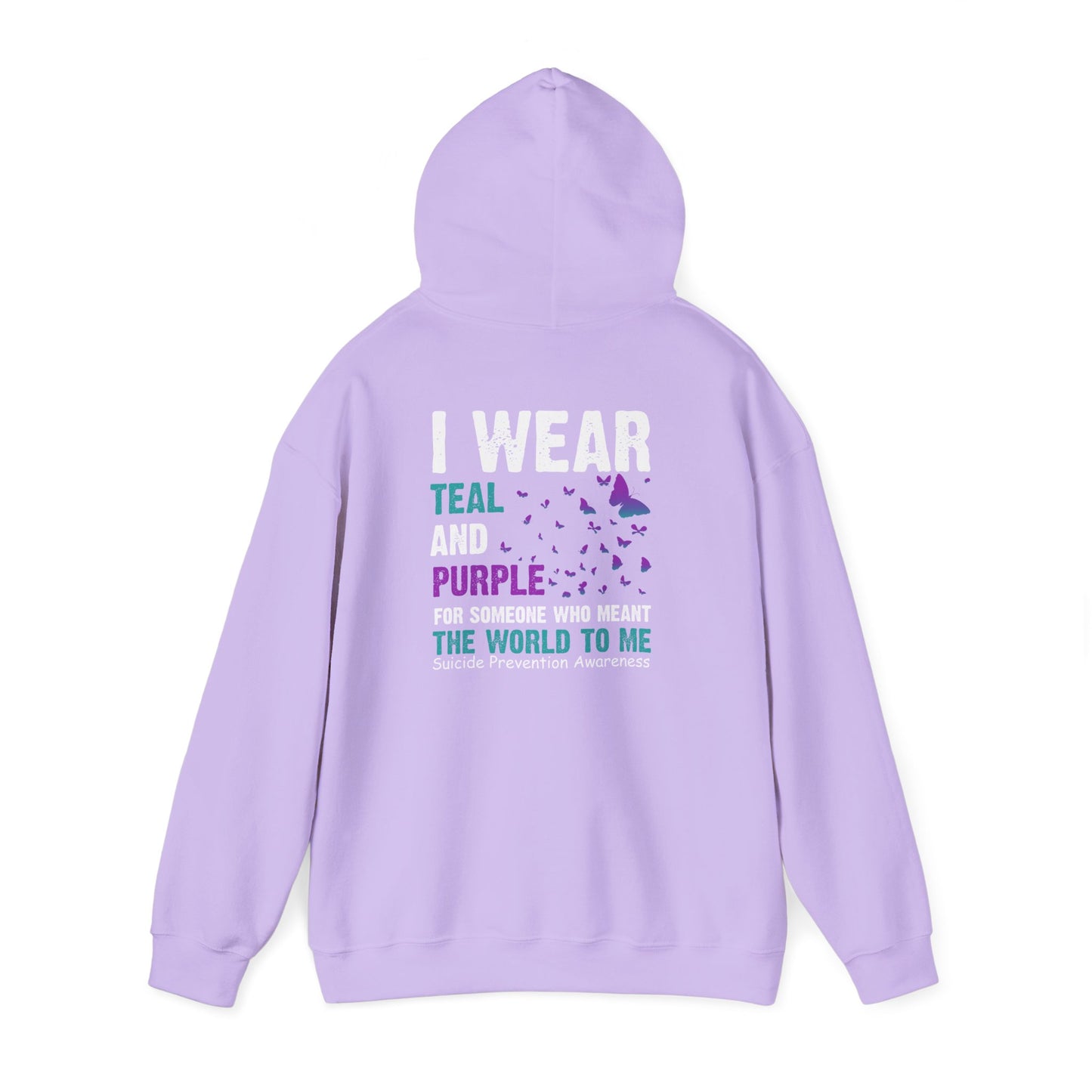 Inspirational Hoodie for Mental Health Awareness, Unisex Sweatshirt, Teal Purple Ribbon, Self-Care Gift, Comfort Wear, Motivational Fashion