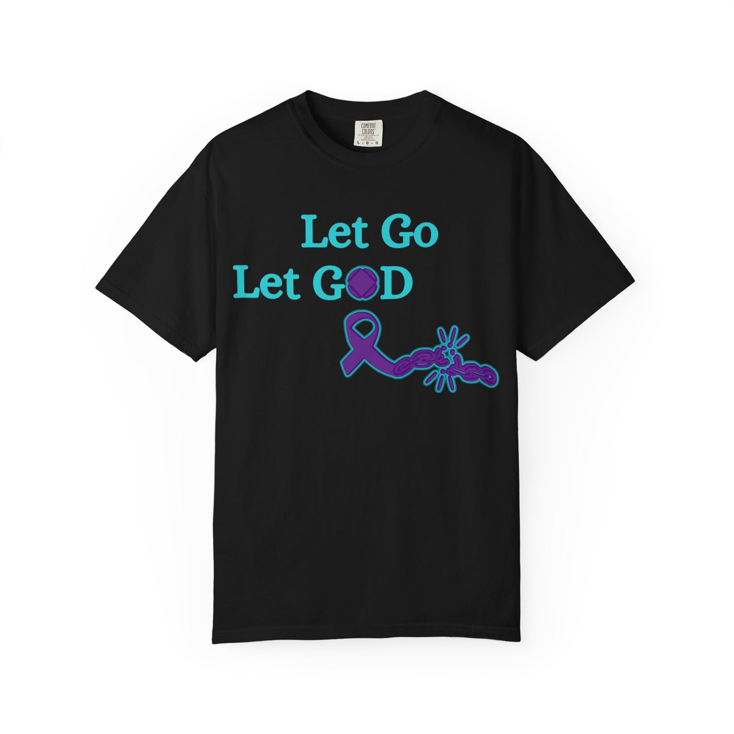 Spiritual T-Shirt in Earthy Tones, Let Go Let God, Motivational Tee for Faith Lovers, Inspirational Gift