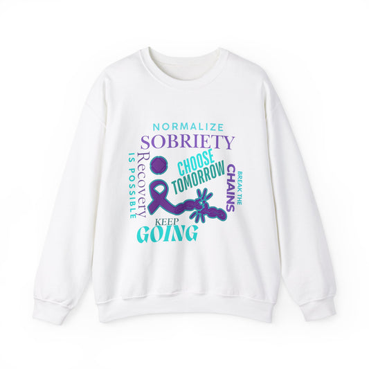 Normalize Sobriety Awareness Unisex Heavy Blend™ Crewneck Sweatshirt