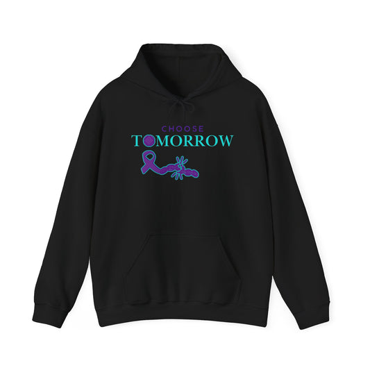 Choose Tomorrow Unisex Hooded Sweatshirt - Inspirational & Supportive