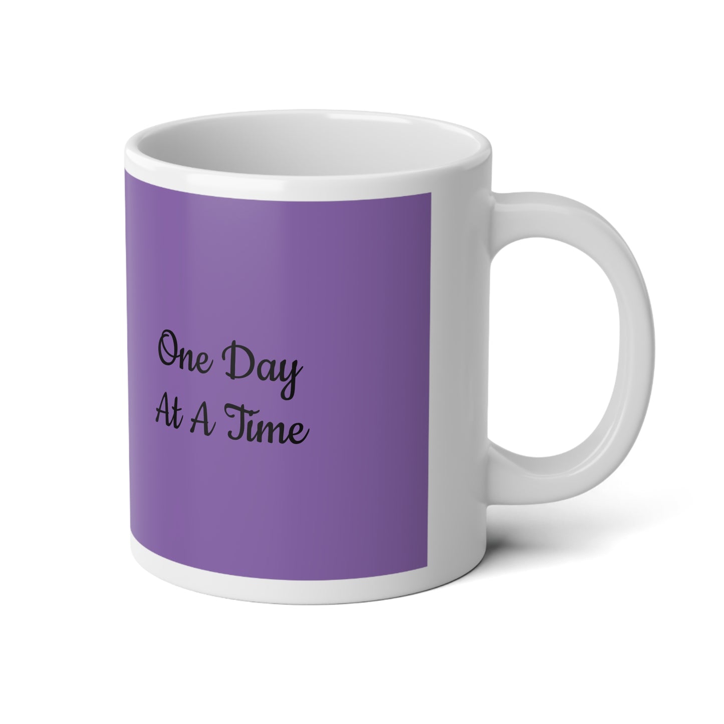 Floral Recovery Jumbo Mug | 20oz Coffee Cup for Self-Care | Inspirational Gift | Tea Lover's Mug | Cosy Home Decor | Relaxation