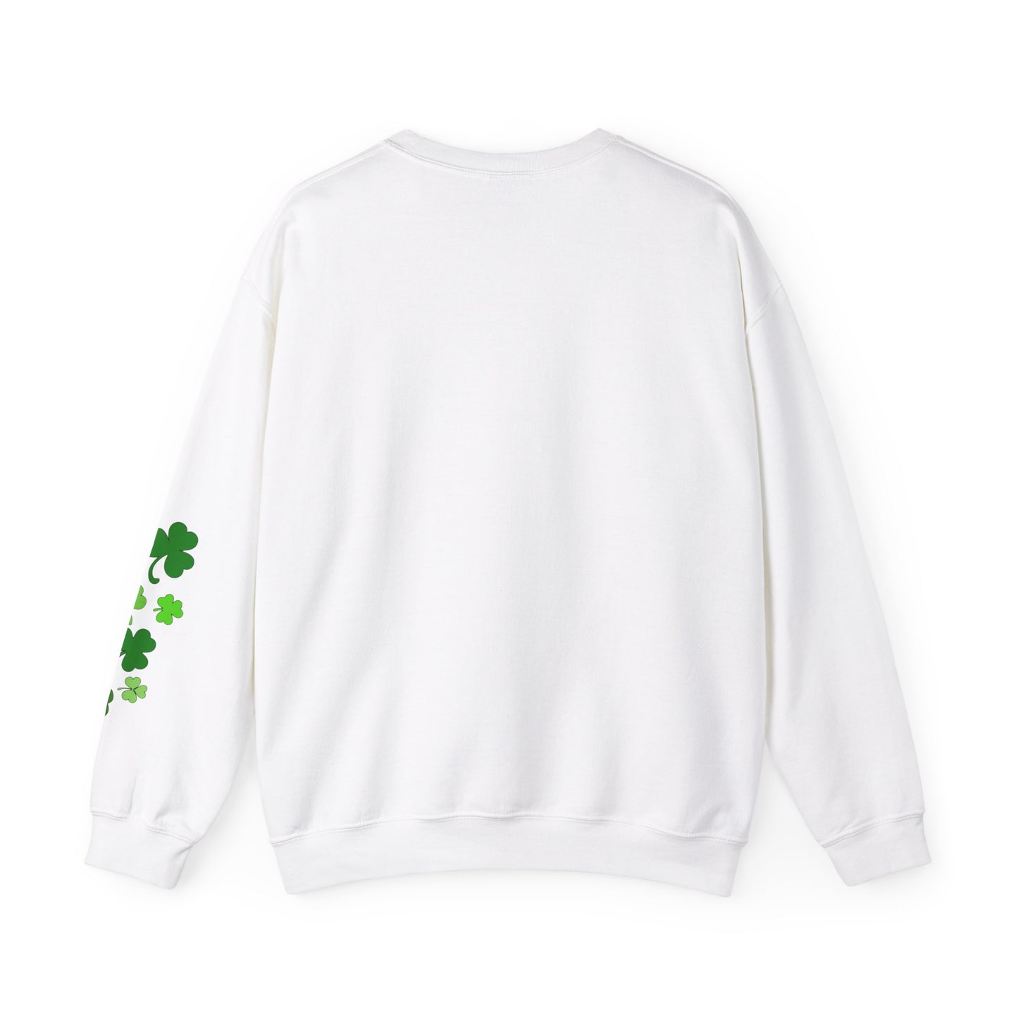 St. Patrick's Day Humor Crewneck Sweatshirt - 'Kiss Me I'm Irish, Just Kidding'