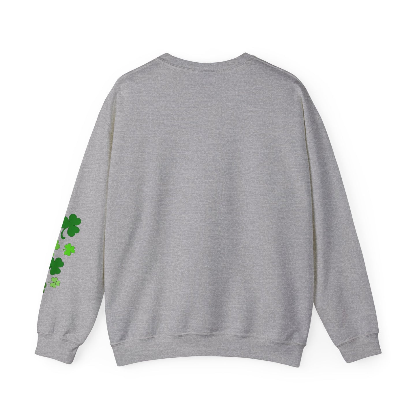 St. Patrick's Day Humor Crewneck Sweatshirt - 'Kiss Me I'm Irish, Just Kidding'