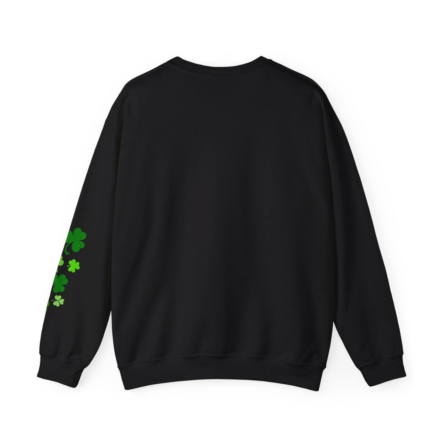 St. Patrick's Day Humor Crewneck Sweatshirt - 'Kiss Me I'm Irish, Just Kidding'