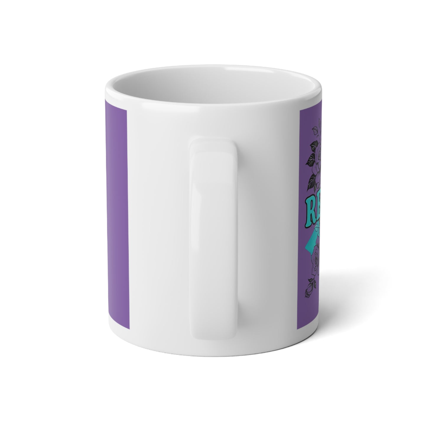 Floral Recovery Jumbo Mug | 20oz Coffee Cup for Self-Care | Inspirational Gift | Tea Lover's Mug | Cosy Home Decor | Relaxation