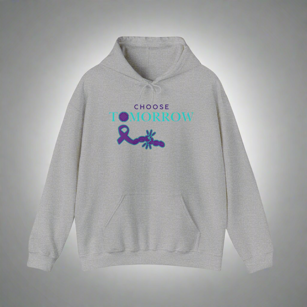 Choose Tomorrow Unisex Hooded Sweatshirt - Inspirational & Supportive