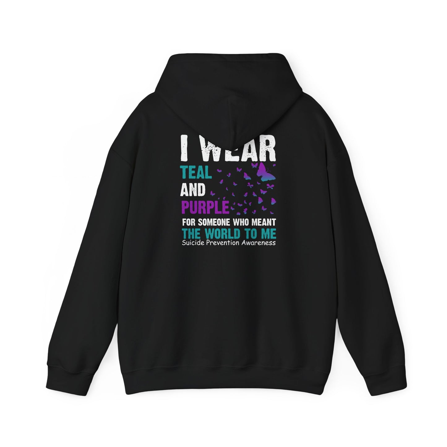 Inspirational Hoodie for Mental Health Awareness, Unisex Sweatshirt, Teal Purple Ribbon, Self-Care Gift, Comfort Wear, Motivational Fashion