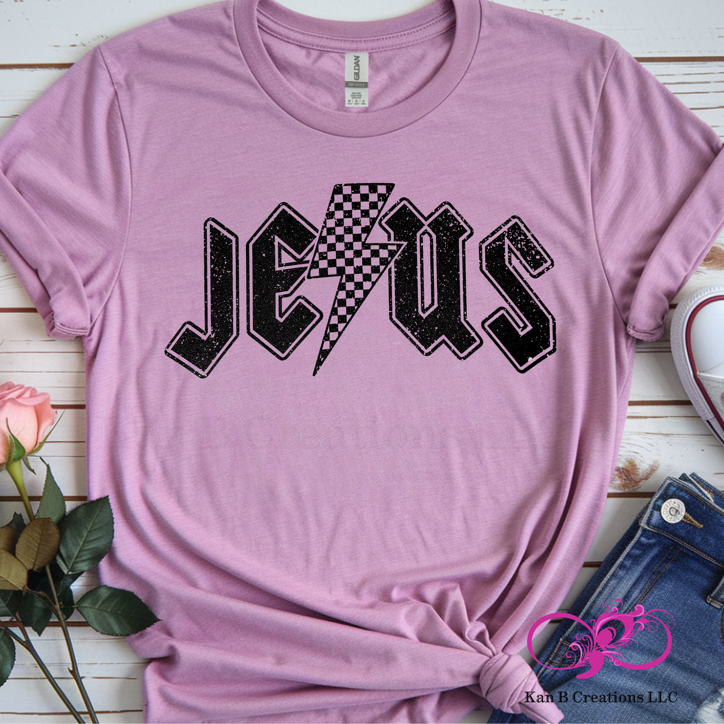 Jesus Lightning bolt (small) Tshirt