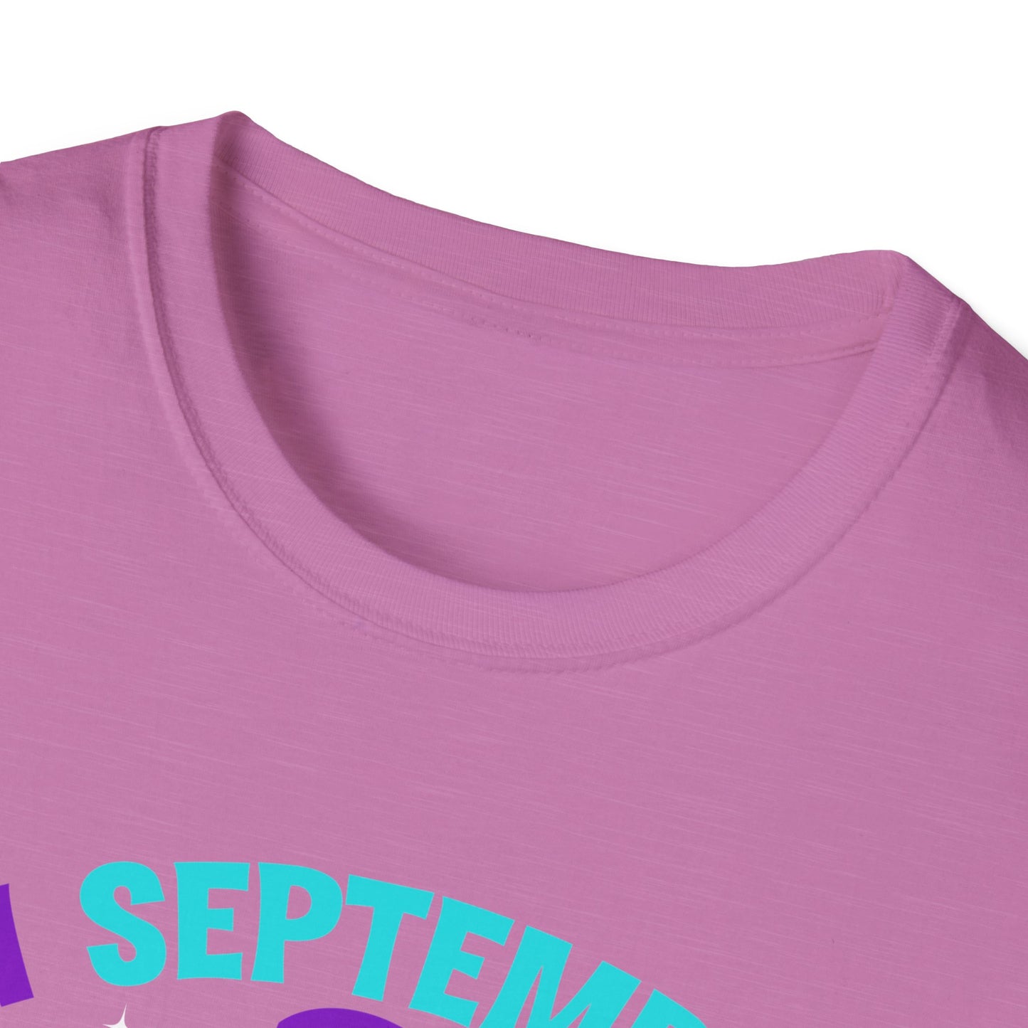 September Awareness Unisex T-Shirt - Teal & Purple Suicide Prevention Design, Support Mental Health