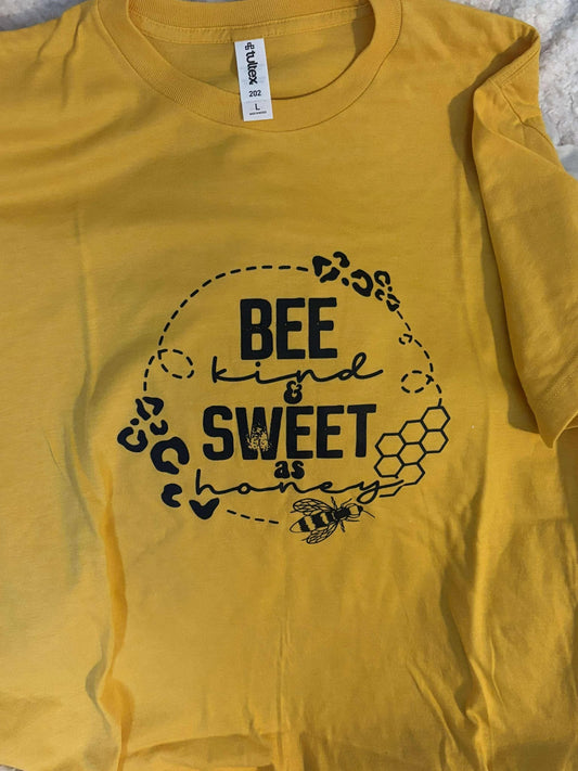 Gold, Tultex Be Kind and Sweet T-shirt, Size Large