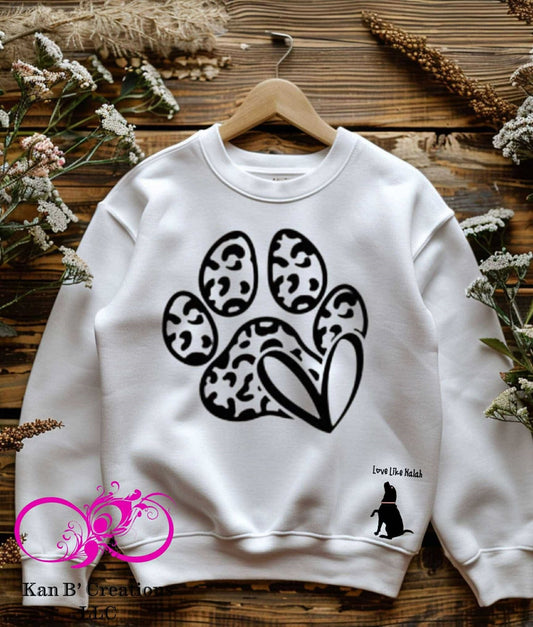 Paw Heart Crewneck Sweatshirt