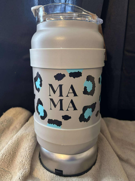 50 oz stainless steel jug, Leopard Mama