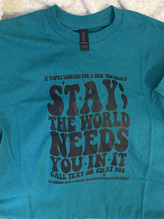 STAY; t-shirt; size Medium